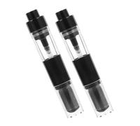 VICASKY 2pièces Pinceau à Poudre Rétractable de Applicateurs Rechargeables pour Voyages Pinceau à Fond de Teint et Blush avec Flacon de Poudre