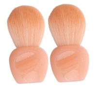 VICASKY 2pièces Pinceaux à Blush Mini Brosse à Poussière Pour Et Maquillage Applicateur Compact Pour Joues Et Nettoyage Pour Retouches Déplacement