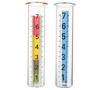 VICASKY 2pièces Pluviomètre Précis Verre pour Jardin Et Mesure Extérieure avec Tube De Rechange Appareil De Mesure des Précipitations