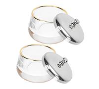 VICASKY 2pièces Pot De Dissolvant Pour Vernis à Ongles Verre Pot Pour Liquide Pour Ongles