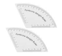 VICASKY 2pièces Règle à Sourcils Pvc Pochoir de Dessin Outil de Mesure pour Sourcils Gabarit de Mise Forme Guide de Marquage Pochoir de Précision