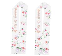 VICASKY 2pièces Sash Maman Doré Avec Éléments Décoratifs Pour Fête De Écharpe Élégante Et Confortable Pour Shower