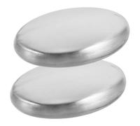 VICASKY 2pièces Savon Anti-odeurs Acier Inoxydable Réutilisable pour Nettoyage des Mains pour Maison Espaces Extérieurs