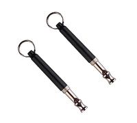 VICASKY 2pièces Sifflet pour Chien Sifflet Sonore pour Dressage De Chiens Petite Noir Et Autre Couleur Convient Aux Chihuahua Et Autres Races