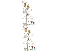 VICASKY 2pièces Stickers Muraux Animaux De Zoo Pour Mesurer Garçon Fille Décoration Murale Amusante Pour Chambre Garçon Fille Autocollants Repositionnables Pour Salle De Jeux Et