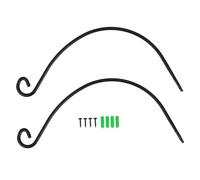 VICASKY 2pièces Supports de Suspension Métalliques pour Mangeoires à Oiseaux Plantes Extérieures Crochets Muraux Fixation pour Carillons Éoliens et Paniers de Fleurs