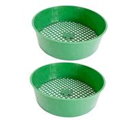 VICASKY 2pièces Tamis à Terre Acier Inoxydable De Lot de Tamis à Sable pour Jardinage Filtre à Mailles Fines pour Terre Végétale Et Lombricompost