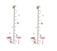 VICASKY 2pièces Toise Murale Amusante Autocollant Règle De Mesure De Hauteur Pour Garçon Fille Avec Animaux Cartoon Décoration Murale Réutilisable Et Imperméable