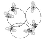 VICASKY 3 Ensembles Antichute De Meuble Accessoires Gonflables Ceinture Lumières Festival Épingles Butoirs De Porte Meuble Boulonné Transparent Jeu Matériel Cordes Acier Inoxydable Silver