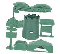 VICASKY 3 Ensembles Kit Militaire pour Maquette Sandbox Jouets de Construction Miniatures DIY Accessoires pour Décor de Table Sable Militaire Garçon Fille