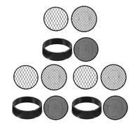 VICASKY 3 Ensembles Tamis pour Terreau de Jardin avec Maille Interchangeable en Plastique Noir, Améliore la Précision de L'analyse du Sol, pour Compost et Usage Extérieur