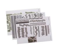 VICASKY 3 Feuilles Autocollants Route Miniature avec Motifs Pavés Réalistes Autocollants Adhésifs pour Modélisme Ferroviaire Matériaux de Décor de Paysage pour Maquettes de Jardins et