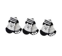 VICASKY 3 Paires Chaussettes Antidérapantes pour Chiens de Bottines Coton pour Petits Chiens Protection des Confort et Design Adorable