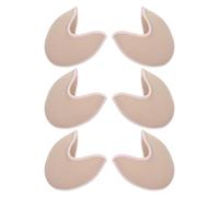 VICASKY 3 Paires Coussinets Demi Orteils Doux pour Ballet Protège-orteils Tricoté Respirant Amorti et Réutilisable Protection Confort pour Pointe Talons Hauts Femme Danseuse