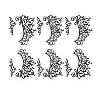 VICASKY 3 paires Lot de Autocollants pour Yeux Dentelle Noire Maquillage Temporaire pour Mascarade Faciles à Appliquer et Réutilisables Confortables et Sûrs pour Peau