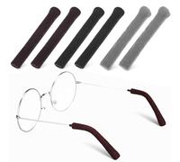 VICASKY 3 Paires Manchons pour Branches de Lunettes en Yarn, Flexibles et | Protège-branches Antidérapants, Adaptés aux Lunettes et Branches, Lot, Usage Discret