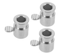 VICASKY 3 Pièces Accessoire Rotissoire Barbecue Chromé Support et Boulon Déquilibrage pour Rôtisserie de Rechange pour Broche Rotative