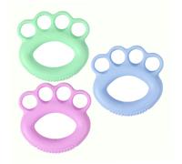 VICASKY 3 pièces Anneaux Silicone Antidérapants pour et Doigts Renforcement Musculaire et Rééducation Vert Bleu avec Massage