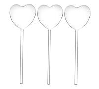 VICASKY 3 pièces Arroseur Plante Cœur Transparent Auto Irrigation pour Jardinières Intérieures et Extérieures Système Arrosage Automatique Pratique