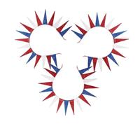 VICASKY 3 Pièces Bandeau Design Statue pour Fête de Indépendance Accessoires Usa pour Célébrations Memorial Day