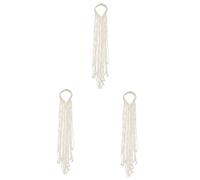 VICASKY 3 Pièces Bandeau Macramé Corde de Coton pour Mariage Accessoire de Cheveux de Mariée et Élégant et Filles Ornement et Confortable pour Cérémonie
