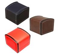 VICASKY 3 Pièces Boîte de Rangement pour Montre en Cuir PU Coussins Amovibles, Étui Élégant et Simple pour Bijoux et Montres, pour Organiser et Exposer Vos Accessoires
