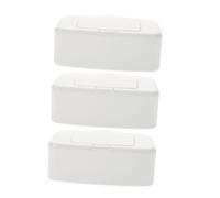 VICASKY 3 pièces Boîte Distributrice Lingettes Humides Plastique Portable Rangement Mouchoirs avec Couvercle pour Maison Bureau Salon