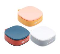 VICASKY 3 pièces Boîte Portable Mini Pilulier de Voyage Étanche Compartiments Léger et Compact pour Organiser Suppléments et Couleur Couleur