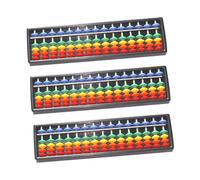 VICASKY 3 pièces Boulier Abaque Colonnes Plastique Éducatif Portable pour Apprendre à Compter Garçon Fille Garçon Fille Outil Calcul Mental Léger et Lot