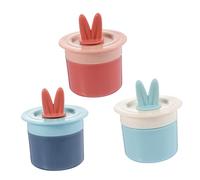VICASKY 3 Pièces Bouteille à Bulles de Mousse Distributeur Portable pour Liquide Gel et Visage Orange Rose Bleu