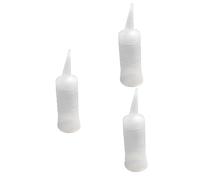 VICASKY 3 Pièces Bouteille Applicateur Teinture Cheveux avec Embout Doseur Gradué Flacon Salon Coloration pour Application Récipient Mélangeur Pratique