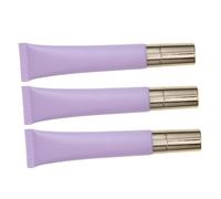 VICASKY 3 Pièces Bouteille de sérum à pour les yeux Hydratant Ride lumière œil portable tube de crème outil applicateur de crème contour des yeux flacons à presser pe Violet,mauve