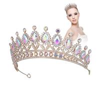 VICASKY 3 Pièces Couronne Baroque Femme Diadème Mariage Anniversaire Bal Prom Tiare et Confortable