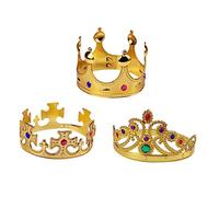 VICASKY 3 Pièces Couronne Garçon Fille Chic pour Fête Anniversaire de Diadème Élégant et Accessoire de Rôle pour et Princes