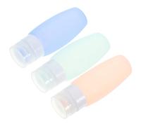 VICASKY 3 Pièces Embouteillée bouteilles de shampooing de voyage dispensateur de lotion parfum de voyage rechargeable taille conteneurs de voyage petits contenants de lotion collier abs