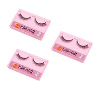 VICASKY 3 Pièces Faux Cils Longs Naturels Faits Main Volumineux Design Confortable et Réutilisable pour Maquillage des Yeux Effet Recourbé et