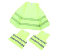 VICASKY 3 pièces Gilet de Sécurité Réfléchissant Vert pour Travail et Cyclisme Haute Visibilité Durable pour Course et Activités Extérieures