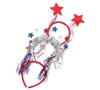 VICASKY 3 Pièces Headband Props For Of July Independence Day Lightweight And Hair Hoops With Patriotic Star Tassels Festival Party Accessories For People