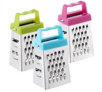 VICASKY 3 pièces Mini Râpe à Fromage Acier Inoxydable Outil Multifonction pour Râper Trancher et Découper Légumes Fruits et Ail Poignée Antidérapante pour Usage Domestique