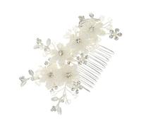 VICASKY 3 Pièces Peigne Mariage Perlé Doré Élégant Insert Cheveux Femme pour Cérémonie Accessoire et Confortable pour et Fête