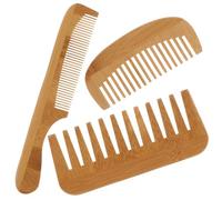 VICASKY 3 Pièces Peignes à Cheveux En Bois De Nanmu Avec Dents Larges Et Fines Pour Coiffure Et Séparation Multi-usages