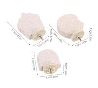 VICASKY 3 Pièces Perchoir pour Perroquets avec Pierre Texturée Mâchoire et Meulage des Griffes pour Perruches Inséparables et Conures Support Dexercice et Adapté à Tous Oiseaux