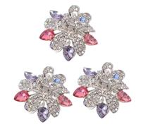VICASKY 3 Pièces Pince à Cheveux Petite Griffe Métallique avec Paillettes Clip Mâchoire et Décoratif Accessoire Chic pour Fête et Usage Quotidien