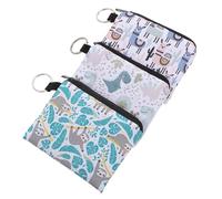 VICASKY 3 Pièces Pochette Multifonction Clé et Carte avec Compartiment Pochette Voyage Portable pour Protection Intime et Rangement Cosmétique Assortiment