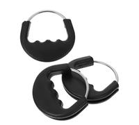 VICASKY 3 Pièces Poignée de Laisse pour Chien Caoutchouc Ergonomique pour Contrôle de Traction et Promenade Extérieur