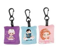 VICASKY 3 pièces Porte-clés Chiffon Microfibre Nettoyeur Écran Téléphone et Lentille Compact Léger Portable pour Lunettes et Appareil Photo Lot de Garçon Petite Princesse Petite Fille