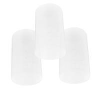 VICASKY 3 pièces Pot Pinceaux Maquillage Transparent Réglable avec Couvercle Étanche Rangement Cosmétique Polyvalent pour Table de Maquillage et Voyage Organiseur Pratique Anti-poussière