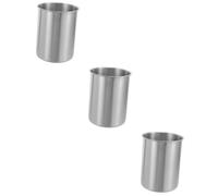 VICASKY 3 Pièces Seau à Glaçons Acier Récipient Métallique Épais pour Boissons et Bières Maintien Fraîcheur et Compact pour Bars et Pique-