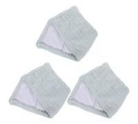 VICASKY 3 pièces Serpillère Microfibre Corail Doux Recharge Lavable et Réutilisable pour Balai Microfibre Sol Tête de Remplacement Anti-Rayures pour Nettoyage et Protection des Sols