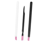 VICASKY 3 pièces Stylo Ongles Double-extrémité Pousse-cuticules Ergonomique Ongles pour Manucure et Pédicure Pointe Polie Sans Risque Usage Professionnel et Débutants